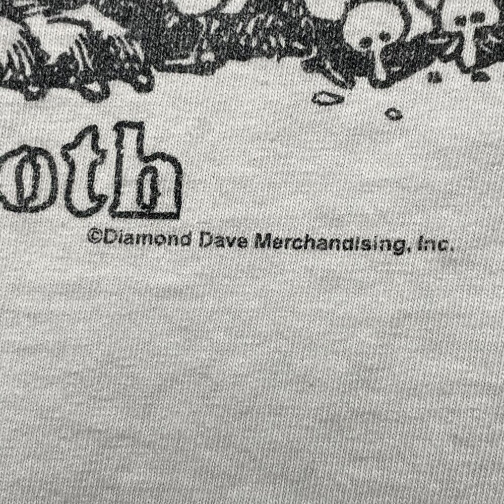 Vintage David Lee Roth Raglan Shirt Mens Large White Navy Nothin' But Yeah! - Picture 9 of 10